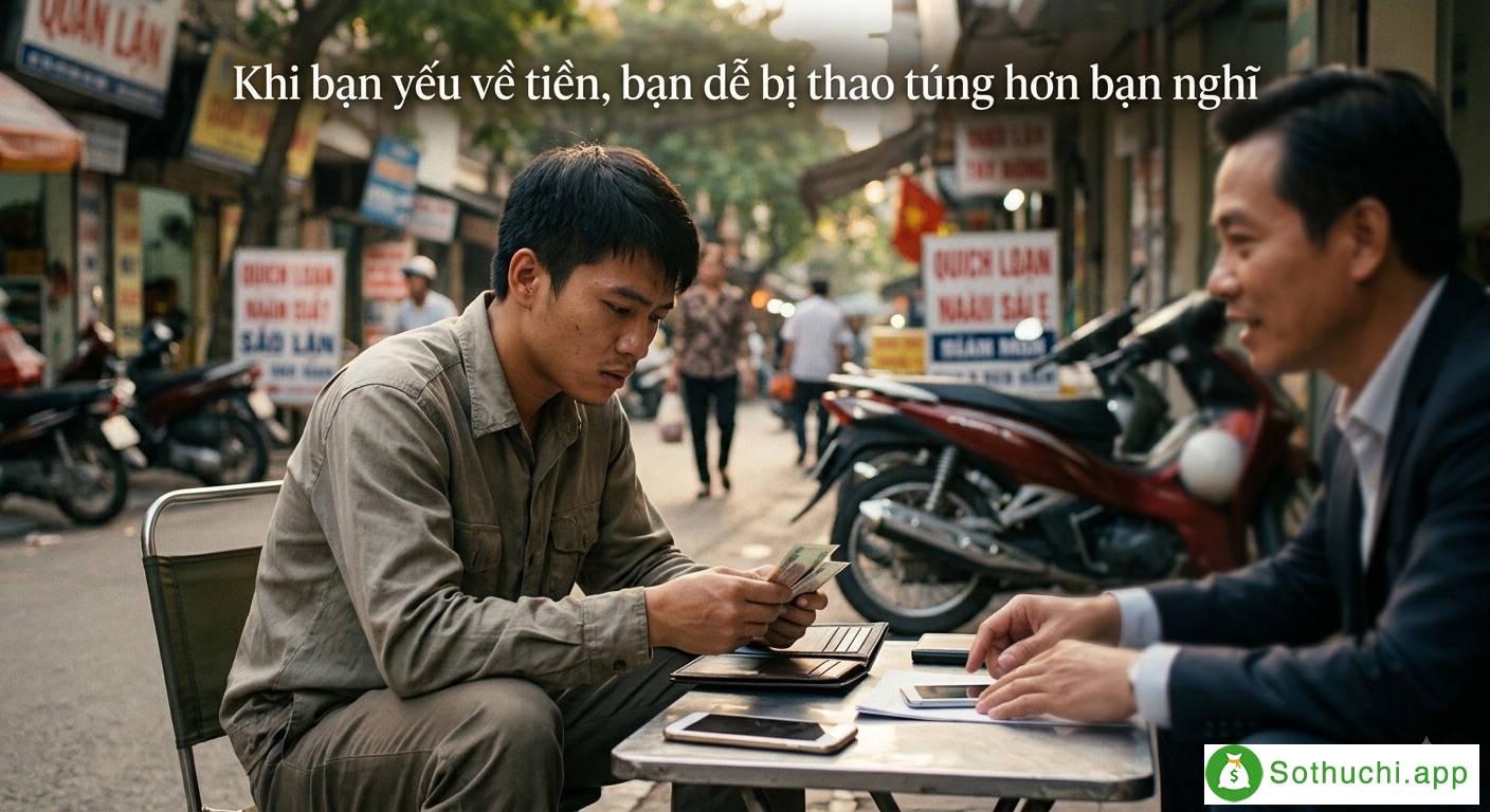 Khi bạn yếu về tiền, bạn dễ bị thao túng hơn bạn nghĩ